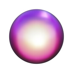 3d pink metal neon gradient shere render. Vector abstract ball. Futuristic iridescent holographic isometric shape