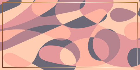 Contemporary abstract geometric wavy pattern background with pastel pink color. Modern vector illustration for cover, wallpaper, web design, landing page
