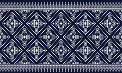 Geometric ethnic flower pattern for background,fabric,wrapping,clothing,wallpaper,Batik,carpet,embroidery style.