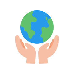 vector hands giving hearts to each other Helping the poor by donating items to charity