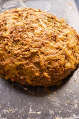 homemade soda bread with zucchini and cheddar cheese