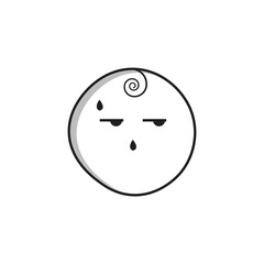 Fototapeta premium doodle flat face.