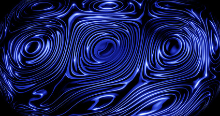 Render with blue winding floating surface