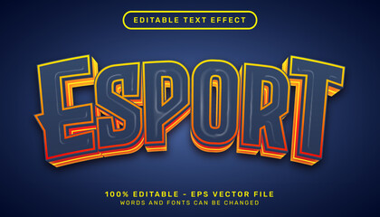 esport light color 3d text effect and editable text effect © prasetya nopin