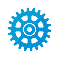 Gear wheel icon. Machine gear for setting Ideas to drive business forward through innovation.