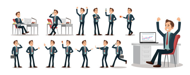 Business person Set. office workers