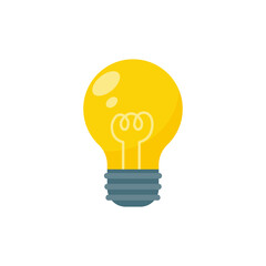 Light bulb icon. Light bulb ideas and creativity. Analytical Thinking for Innovation Processing