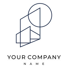 Real estate simple and minimalist logo inspiration custom logo design vector