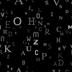 seamless pattern with letters	