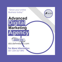 Social Media Instagram Post Design, Digital marketing Agency Post Design