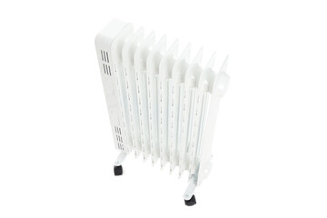 Modern electric heater isolated on white background