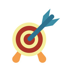Target , Digital Marketing flat icon.