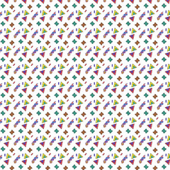 seamless pattern with colorful geometric shapes 