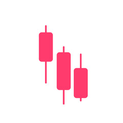 Line graph comparing business performance. Company earnings report concept