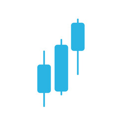 Line graph comparing business performance. Company earnings report concept
