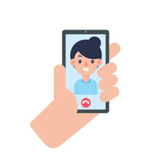 vector businessman on computer screen online meeting concept