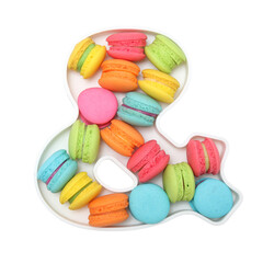 macaroons variety in ampersand plate