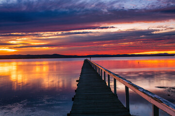 Obraz na płótnie Canvas Long Jetty sunset