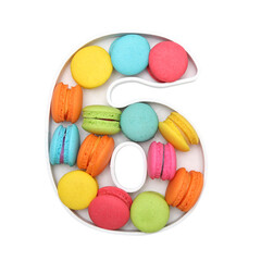 macaroons variety in number plate