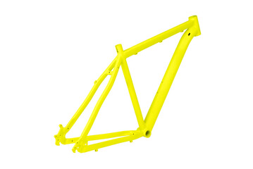 Modern frame, base for a sports bike, steel on an isolated white background