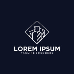 Building Logo Mono Line