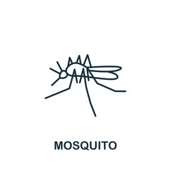 Mosquito icon. Line simple line Outdoor Recreation icon for templates, web design and infographics