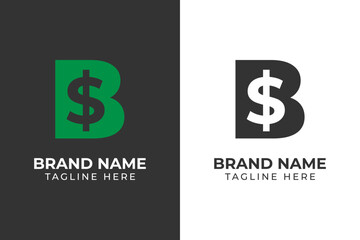 logo business finance dollar Billionaire template design 