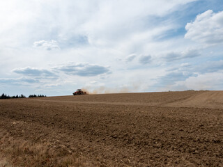 tractor in field