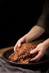 Doenjang is a Korean traditional soy-fermented food.