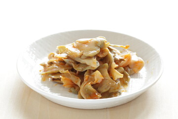 Chinese food, pickled mustard plant stem Szechuan pickles