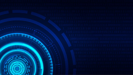 technology background with hi-tech digital
