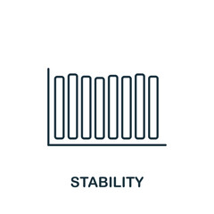 Stability icon. Line simple icon for templates, web design and infographics