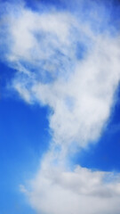 Cloud in blue sky