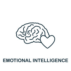 Emotional Intelligence icon. Line simple Personality icon for templates, web design and infographics