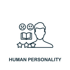 Human Personality icon. Line simple Personality icon for templates, web design and infographics