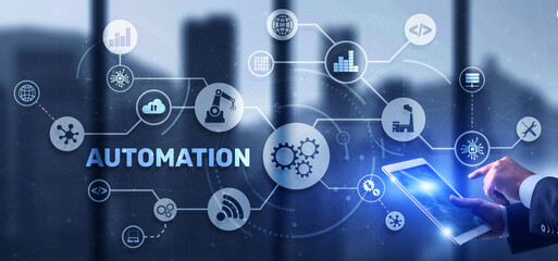 Automation Concept Innovation. Improving Productivity Solutions for your business