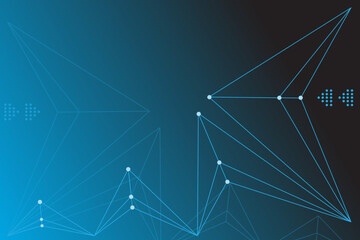 elegant connected lines abstract background