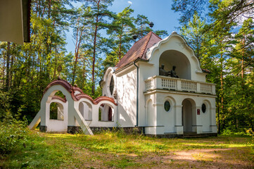 Wiele - village in Pomeranian Voivodeship, Poland. Wielewska Calvary.