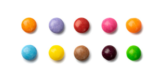Small Round Candies Isolated
