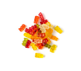 Gummy Bears Pile Isolated sugar