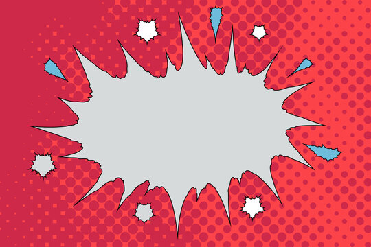 Bang bubble balloon boom background. abstract explosion