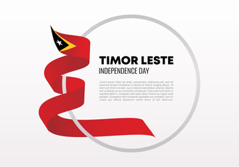 Fototapeta premium Timor Leste independence day background banner poster for national celebration on May 20.