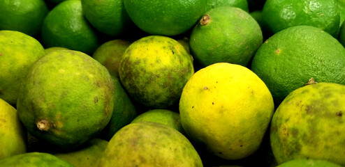 Close-up View of Raw Lime