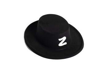 Party Zorro carnival hat isolated on white background.