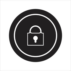 padlock - privacy icon vector design template
