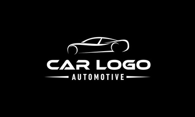 Muscle logo. Service car repair, car restoration and car club design elements. 