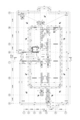 Technical storey multistory building vector blueprint