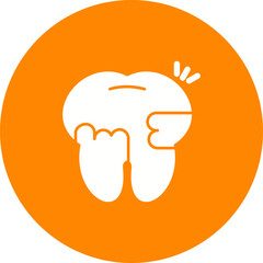 Toothache And Plaque Icon