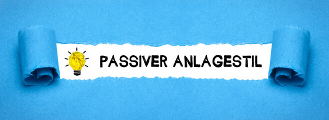 Passiver Anlagestil