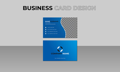 Modern Business Card - Creative and Clean Business Card Template Vector Double-sided creative business card template. 